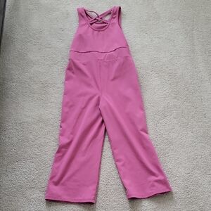Wander Pink Cross-Back Girls' One-Piece Romper Size 6-7